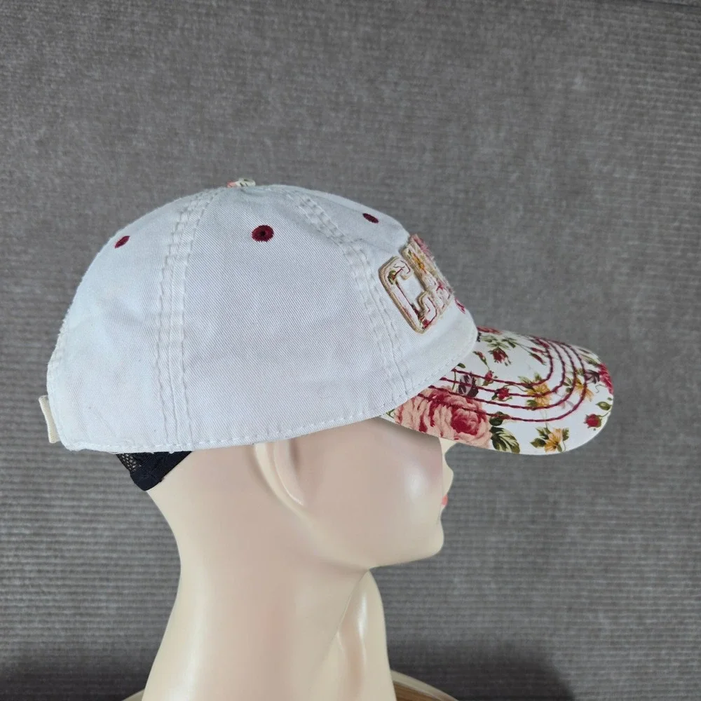 Essencial Womens OS White Floral Cayman Islands Souvenir Baseball Cap Hat